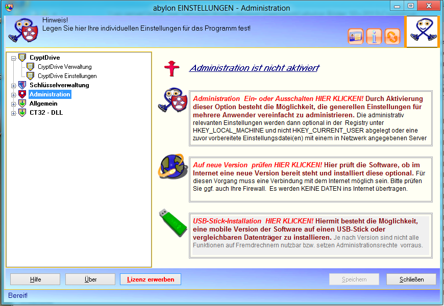 Screenshot: 26 Einstellungsdialog-Administration.PNG