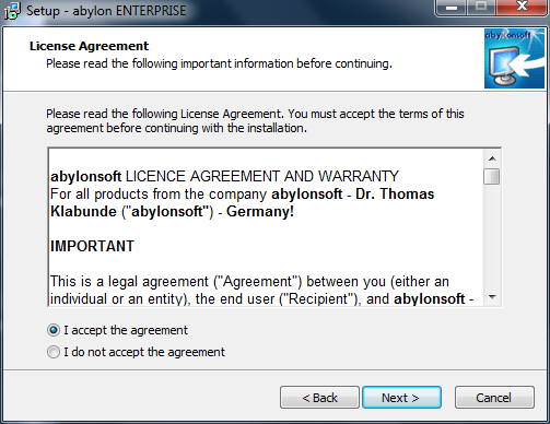 Screenshot: e03 licence agrement.png