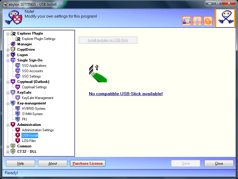 Screenshot: e76 administration usb-install.png