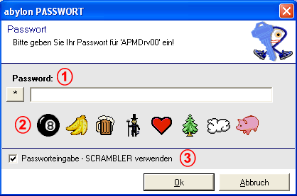 Screenshot Passwort-Dialog