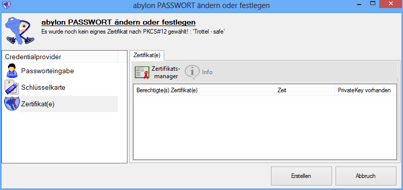 Screenshot: 25 Credential-Provider-Zertifikat.PNG