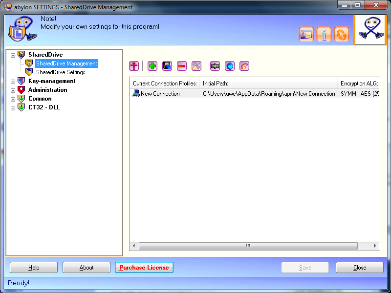 Screenshot: e20 settings shareddrive-managment.png