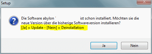 Bild zu Überinstallation oder Neuinstallation