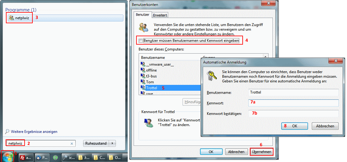 Bild zu Automatische Windowsanmeldung unter Windows 7